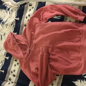 Comfort Colors - blank crimson red hoodie - garment dyed - small